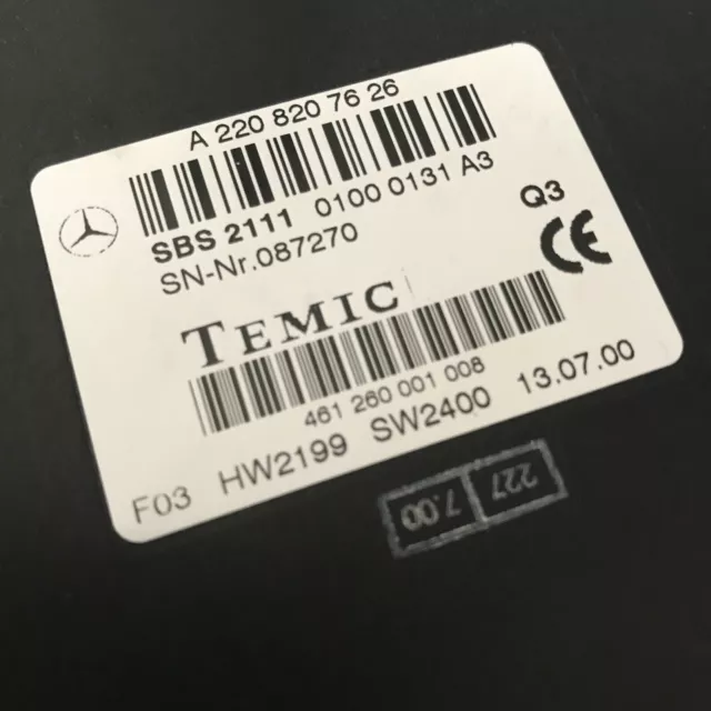 ✅Mercedes Voice Recognition Control Module W220 S430 S500 A220207626 #️⃣0204