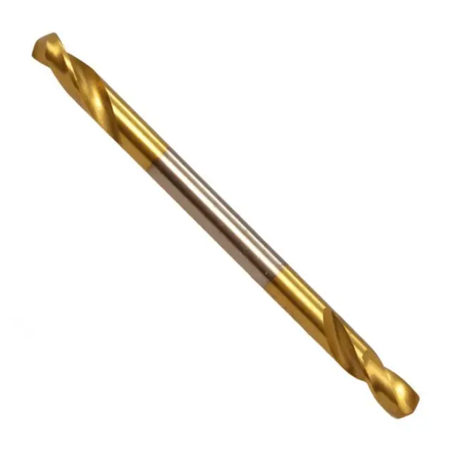 Qty 2 Double Ended Drill Bit No.11 (3/16") HSS Panel Titanium Coated M2 Alpha