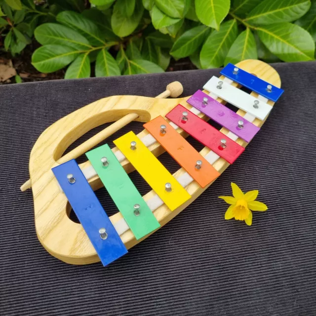 Xylophon Holz Kinder Instrument Spielzeug Musik bunt Bildung fördernd hochwertig