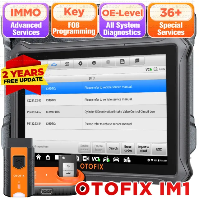 OTOFIX IM1 Appareil Outils scanner OBD2 Systèmes Complète IMMO Key Programmation