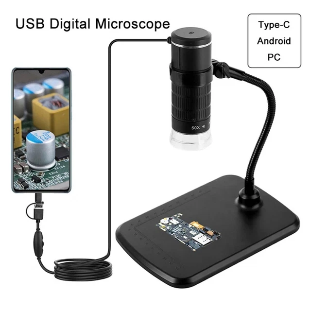 thumbnail image 2 of Digital Microscope 4.3inch IPS Screen 50X-1000X Magnification 1080P HD Microscope With 2 of 14