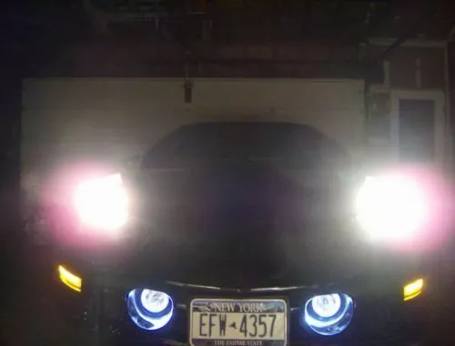 1998-2002 Pontiac Trans Am Transam angel eyes White LED Halo fog light lamps