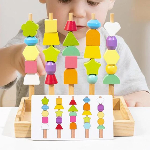 Jeu de Société - FOLAYA - Blocs Colorés en Bois Tour Empilables - 54 Jeu de Société - FOLAYA - Blocs Colorés en Bois Tour Empilables - 54