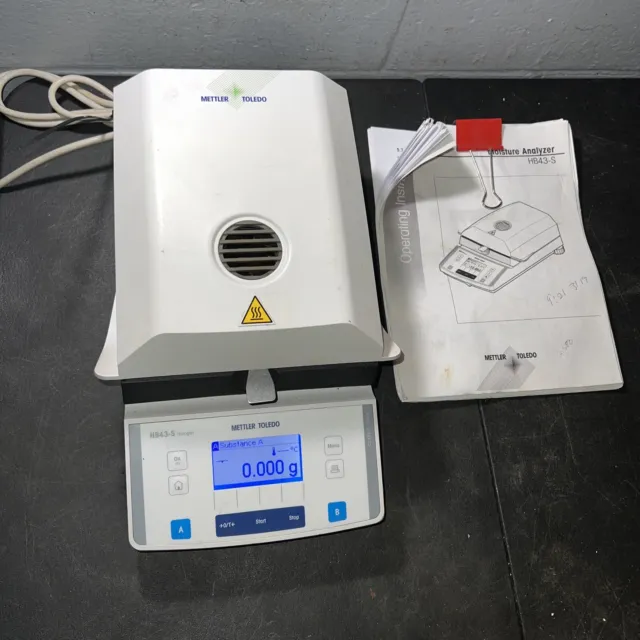 Mettler Toledo Moisture Analyzer HB43-S Halogen TESTED And Calibrated