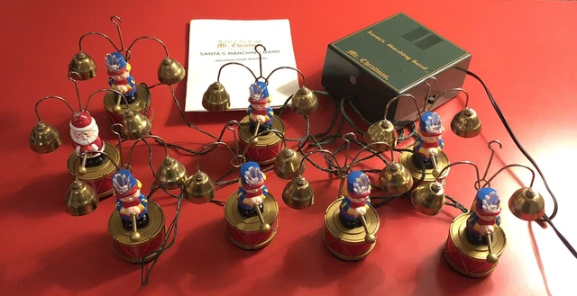 Vintage Mr Christmas Santa's Marching Band 35 Songs Musical 16 Bells WORKS GREAT