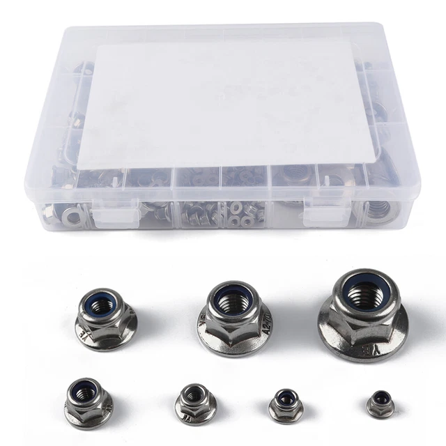 165 Pcs Nüsse Nuss-Bolzen-Sortiment Kontermuttern Aus Metall