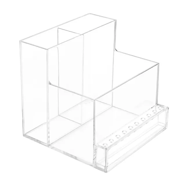 Nail Drill Bits Holder Stand Display Organizer 10 Holes Transparent Storage Box