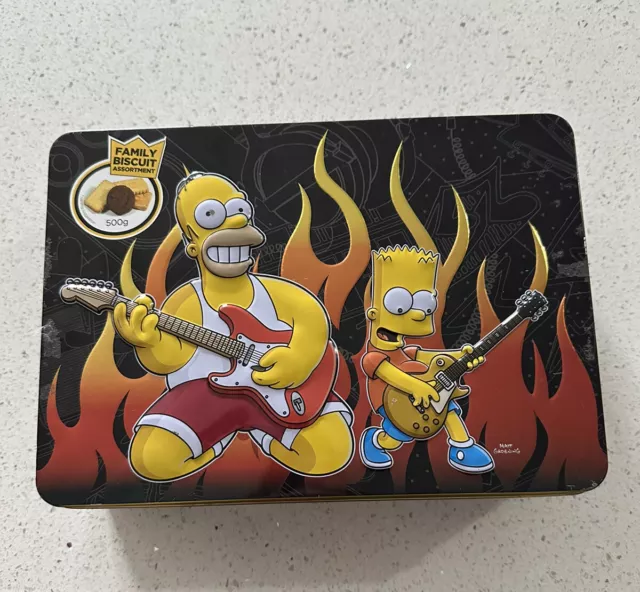 The simpsons Homer And Bart Rock Collectors Tin OFFICIAL