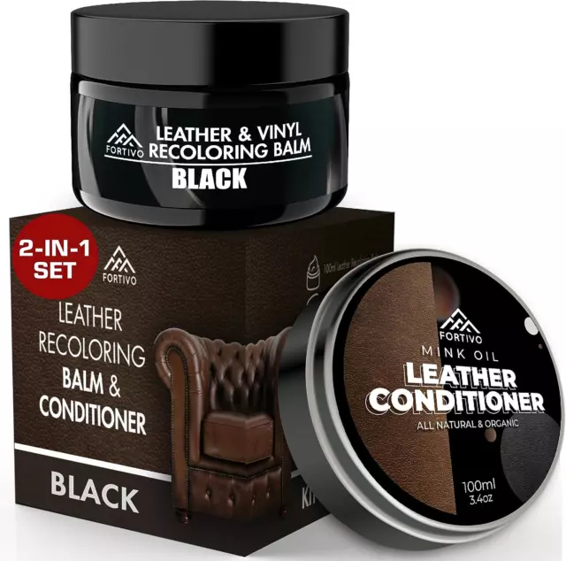 2 x Leather Recoloring Balm, Leather Color Restorer Conditioner, Leather  Repair