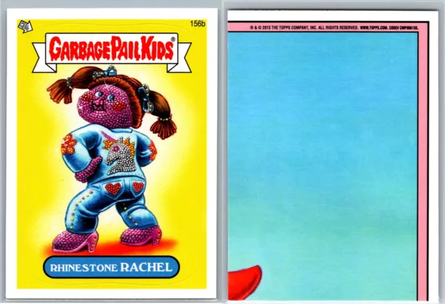 2013 Topps Garbage Pail Kids totalmente nuevo serie 3 tarjeta GPK estrás Rachel 156b