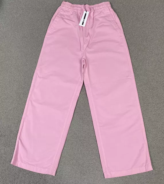ALEXANDER McQUEEN Trousers Womens IT38 UK 6 Pink Cargo Pants Linen Wide Leg BNWT