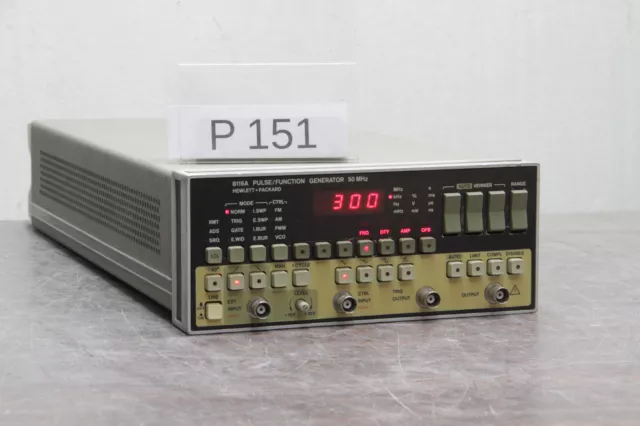 AGILENT HP 8116A PULSE FUNCTION GENERATOR 50MHz # P151