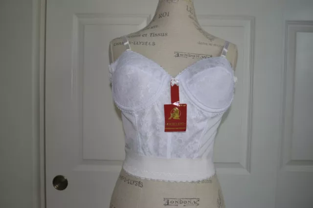 White long line strap/less bra wedding undergarment