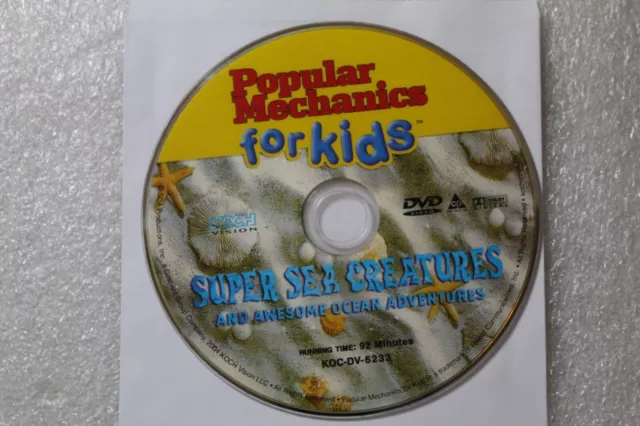 POPULAR MECHANICS FOR Kids: Super Sea Creatures DVD $5.99