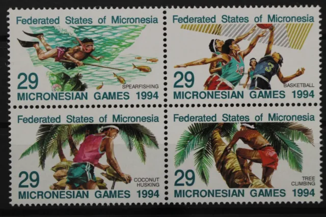 Mikronesien, MiNr. 352-355, Viererblock, postfrisch / MNH - 644611
