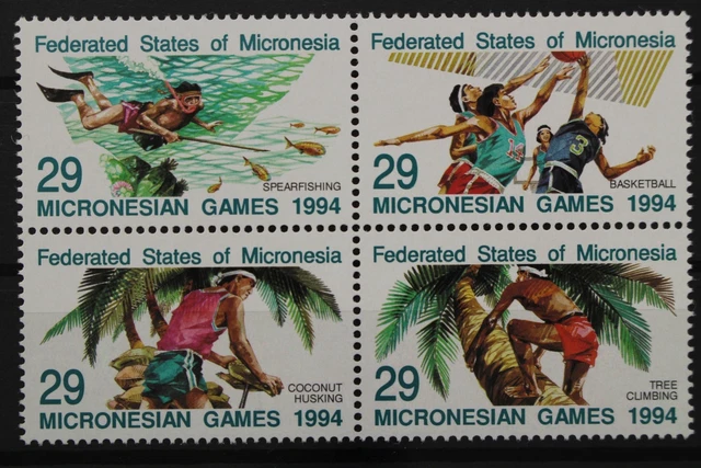 Mikronesien, MiNr. 352-355, Viererblock, postfrisch / MNH - 644611