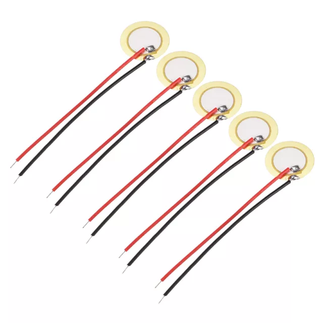 5 Pcs Piezo Discs 15mm Acoustic Pickup Transducer Microphone Element CBG Guitar