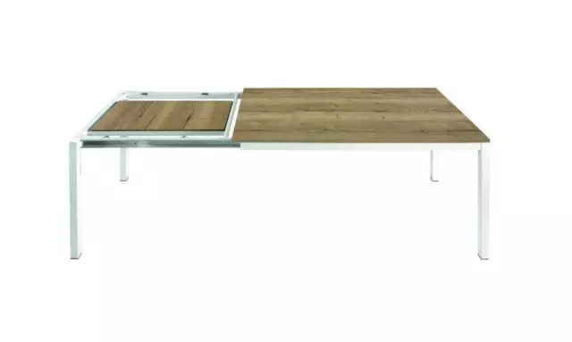 Mesa Extensible Rectangular Roble con Nudos Moderno Design Studio de Cocina