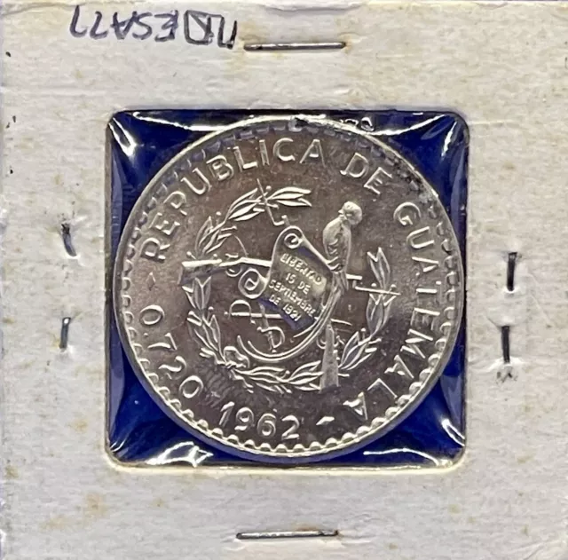 1962 Guatemala 50 Centavos (BU)