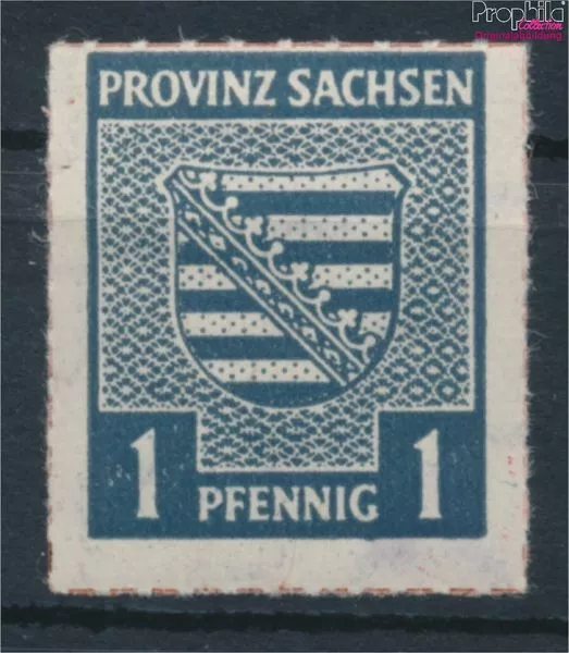 Briefmarken Naumburg (Saale) 1946 Mi 1II Aufdruck von unten nach obern po (10348