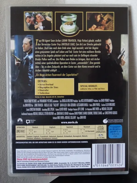 Im Körper des Feindes - Actionthriller  mit  Travolta /Cage - DVD 2