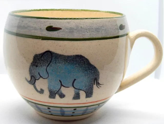 Hand Painted Mug Large Round Coffee or Tea Cup Various African Animals