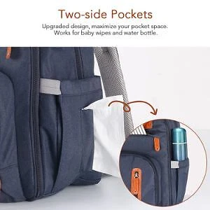 Diaper Bag Backpack, Multifunction Maternity Baby Nappy Changing Bags Waterproof 8