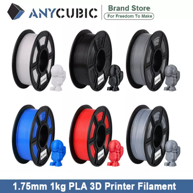 ANYCUBIC 1.75mm PLA 3D Printer Filament 1KG Colours for 3D Printers and 3D Pens