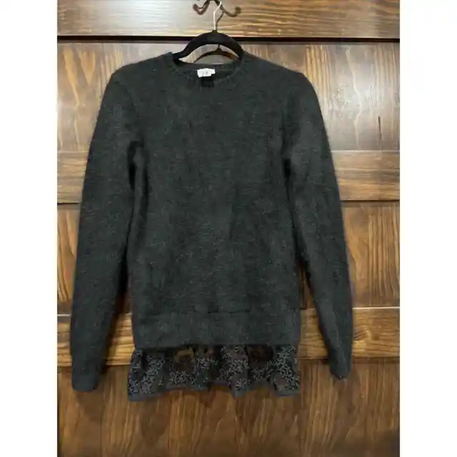 COMME DES GARCONS Noir Kei Ninomiya Sweater Women Small Black Angora Blend