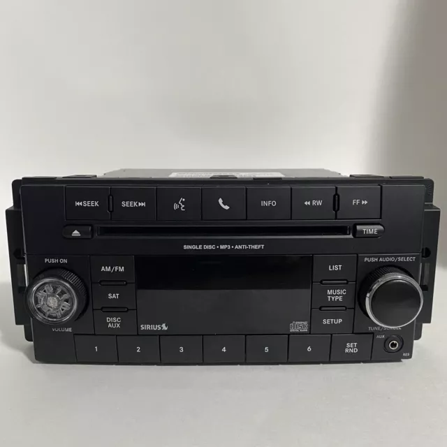 2015 - 2017 Chrysler Jeep Wrangler OEM AM FM Factory Radio CD Sirius P68252825AC