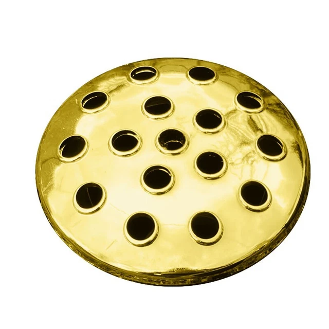 COPERCHIO di ricambio vaso di plastica cimitero inserto commemorativo vaso tomba supporto ORO NUOVO