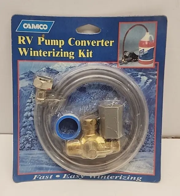 Camco 36543 RV Winterizing Water System Antifreeze Pump Converter Kit Camper RV