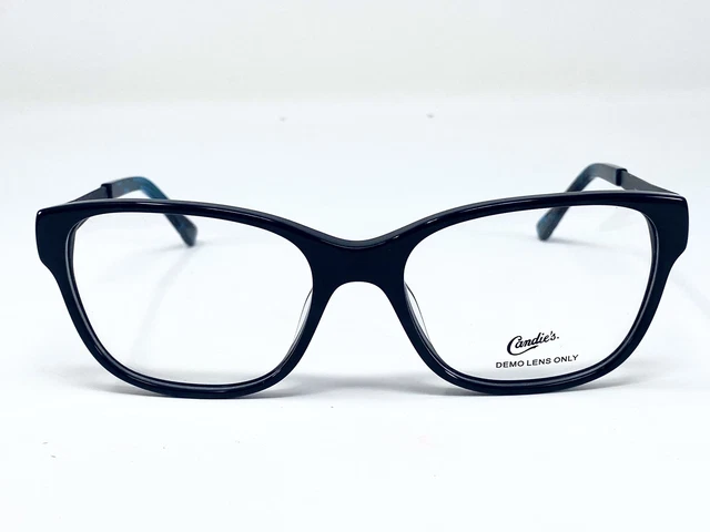 New CANDIE'S CA0118 Black/ Blue Womens Eyeglasses Frame 52-17-135