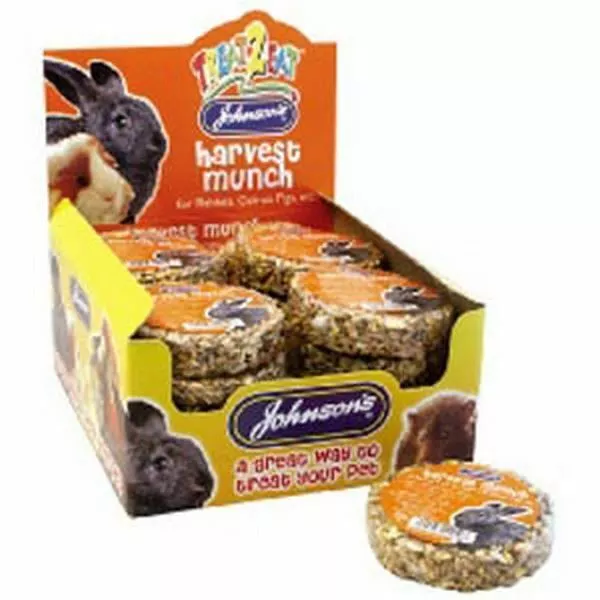 Johnsons Récolte Munch Graines Noix Légumes Miel Friandise pour Lapin Cochon 1 X