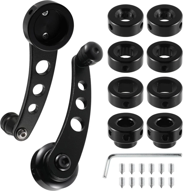 Maniglia Manovella Finestra Auto Universale Porte Accessori Regolatore Alluminio