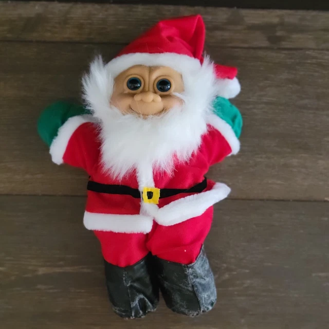 RUSS Berrie TROLL KIDZ Doll MR. SANTA PLUSH TOY VTG 90’s #2453