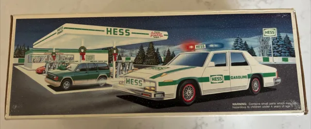 1993 Hess Truck (Patrol Police Car) New in Box Vintage