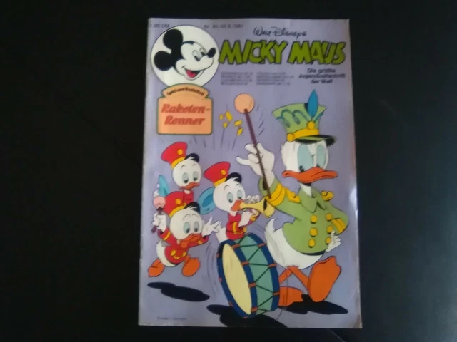 Micky Maus Nr. 35 / 25.08.1981 mit Beilage und Schnipp / sehr guter Zustand 