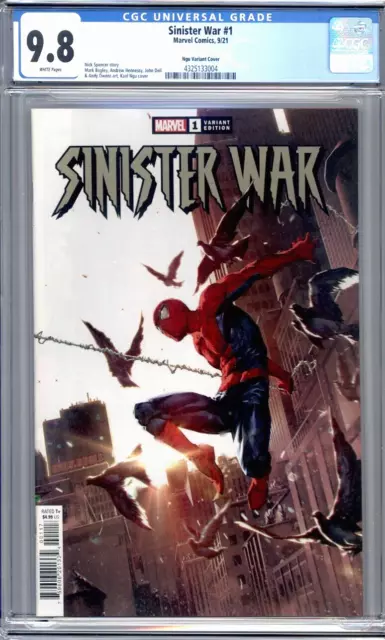 Sinister War #1  Kael Ngu Variant  Spider-Man     1st Print  CGC 9.8