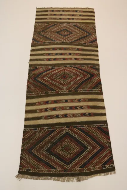 S. ANTIK Fine Nomads Kelim Unique Persian Carpet Oriental Rug 2,00 X 0,70