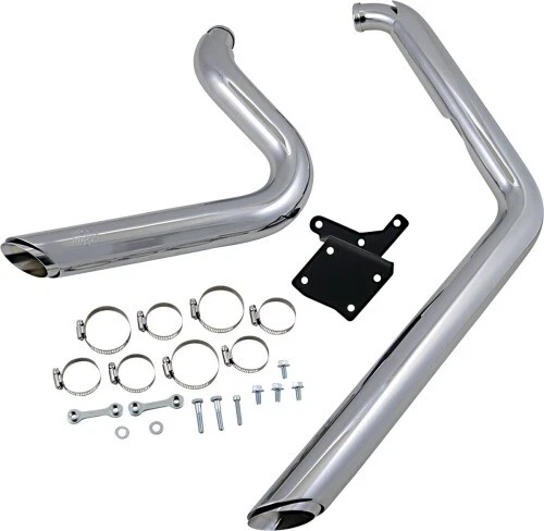 Vance &amp; Hines Shortshots Staggered Exhaust System - Chrome 17213 VH-0058