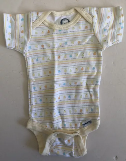 Gerber - Ducks - Yellow Onesie - One Piece - NB - Newborn - 5-8 lb Fast Shipping