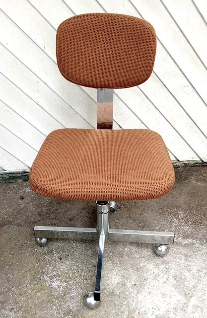 Vintage All-Steel Inc Mid Century Modern Rolling Office Chair