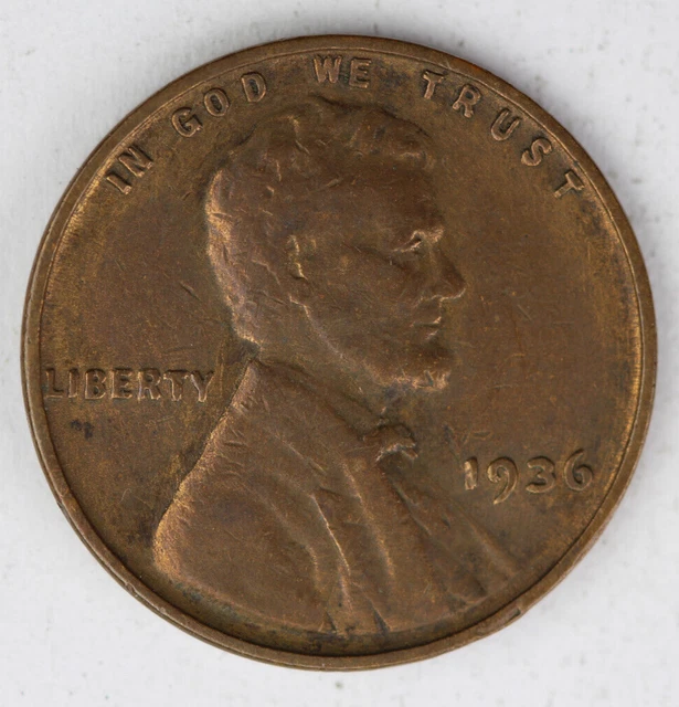 Cleaned 1936 P Double Die Obverse Lincoln Wheat Cent FS-101