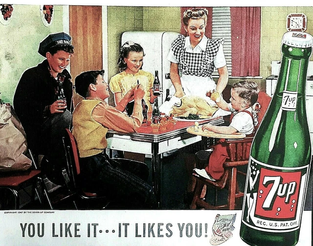 セブンアップ・vintage ７-up 1947年広告 コレクタブル 7 UP, Soda, Advertising, Collectibles - PicClick CA