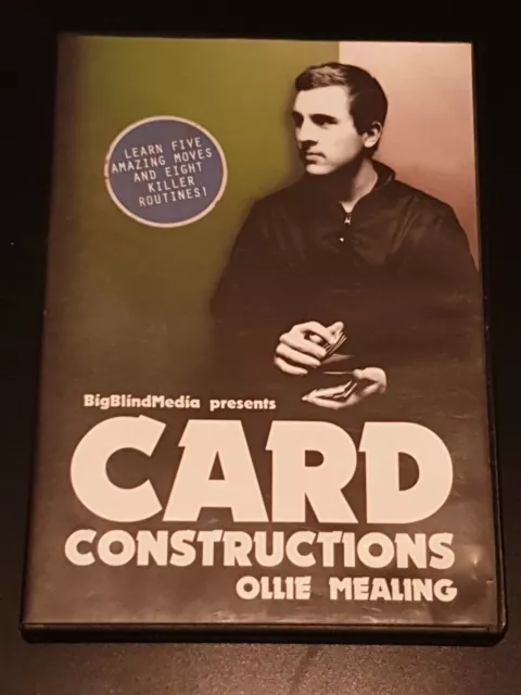 Card Constructions Ollie Mealing DVD Learn Sleight Of Hand Magic *SUPPORTS NHS