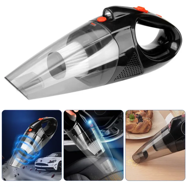 Car Vacuum Cleaner with Led Light Dust Remover Cordless Rechargeable Car Vacuum