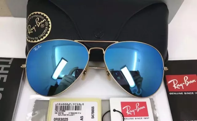 Ray Ban RB3025 Pilot Classic Sunglasses 58mm/62mm Free Shipping