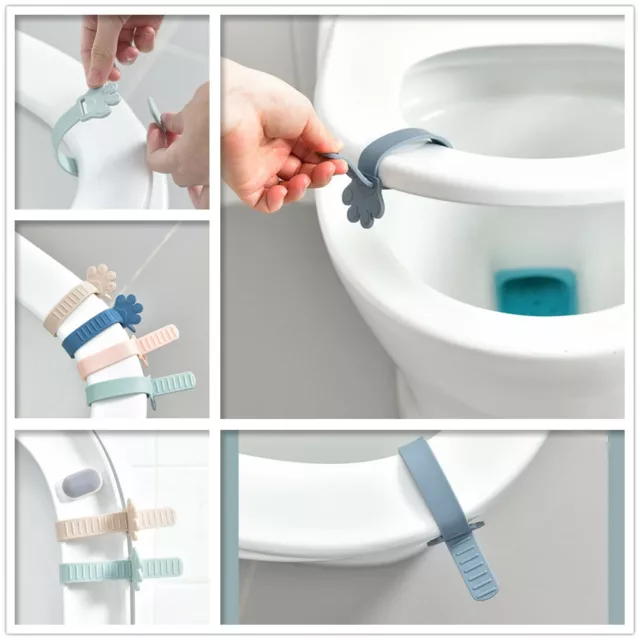 Toilet Seat Cover Lifter Lid Bowl Seat Lift Handle Bathroom Soft Toilet Holder