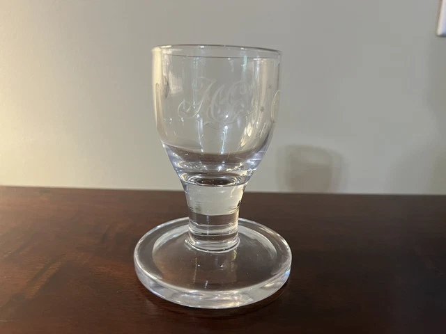18th Century Antique Georgian English -Footed Firing Glass Masonic